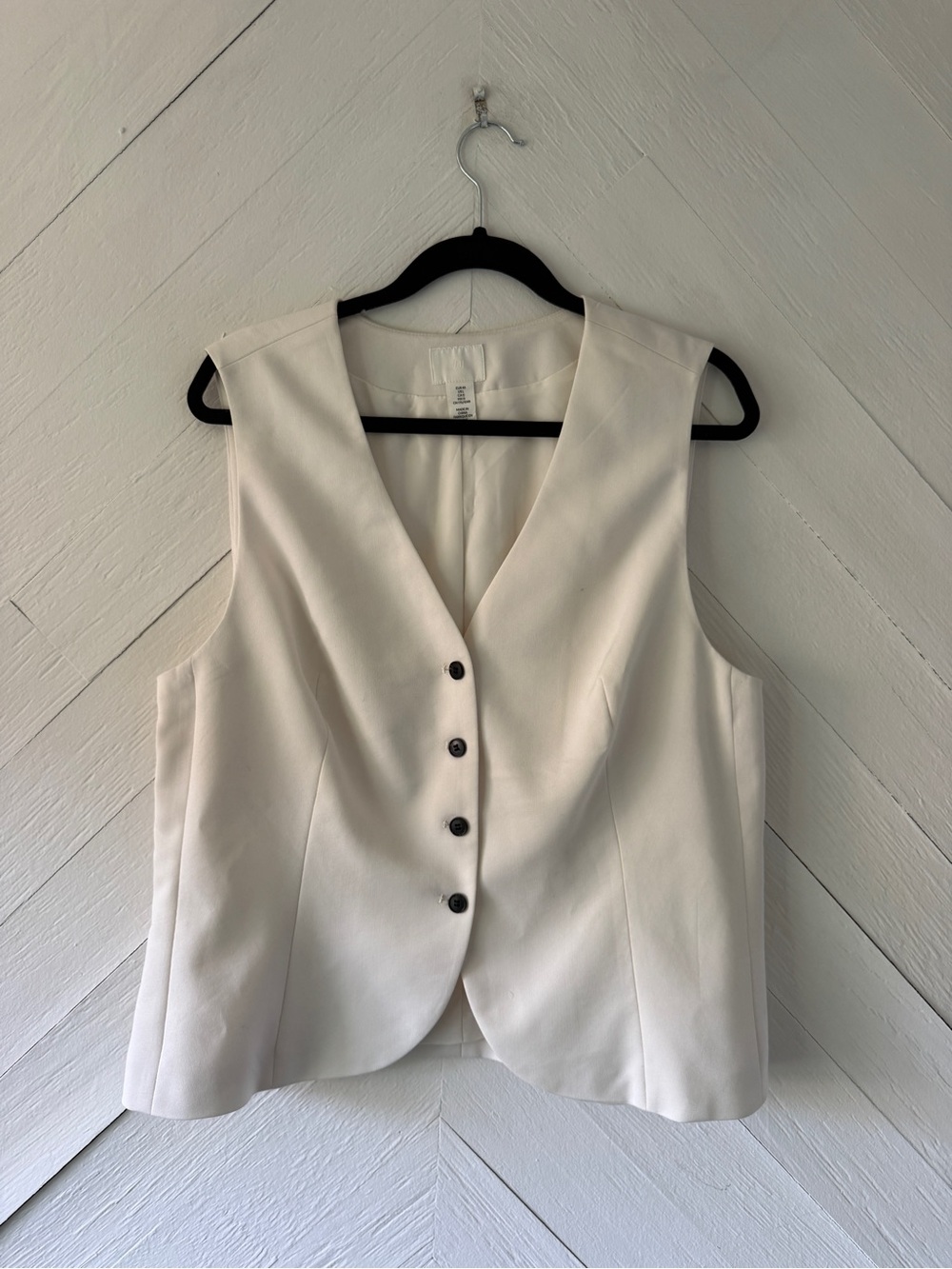 H&M Cream Button-Front Women's Vest